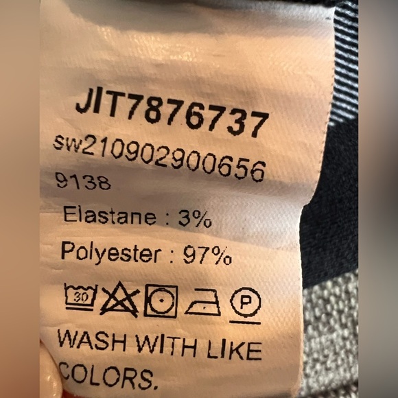 SHEIN Black and White Plaid Long Sleeve Top/size s - Picture 8 of 8